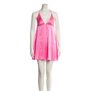 DANNIJO Vibrant Pink Halter Chemise